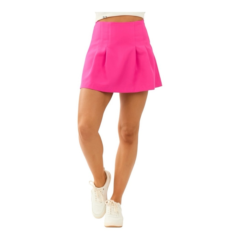 NWT Entro High Waisted Pleated Mini Skort (S) - Picture 1 of 9